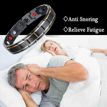 Load image into Gallery viewer, New Hot Men Magnetic Therapy Bracelet Classic Titanium Steel Anti-snoring Health Care DC88 Anti Snore Wrist Watch Sleep Snoring