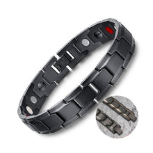 Load image into Gallery viewer, New Hot Men Magnetic Therapy Bracelet Classic Titanium Steel Anti-snoring Health Care DC88 Anti Snore Wrist Watch Sleep Snoring