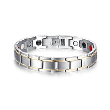 Load image into Gallery viewer, New Hot Men Magnetic Therapy Bracelet Classic Titanium Steel Anti-snoring Health Care DC88 Anti Snore Wrist Watch Sleep Snoring